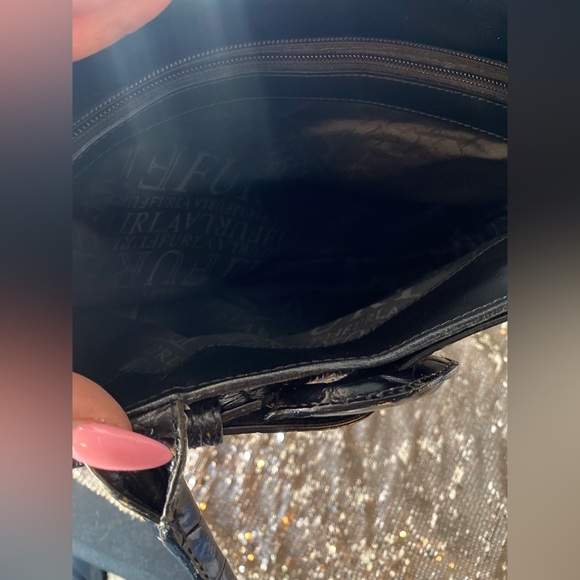 Furla Black Embossed Bag - Picture 10 of 15